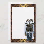 Papeterie jumelle de fées de dragon de "Sienna et (Devant / Derrière)