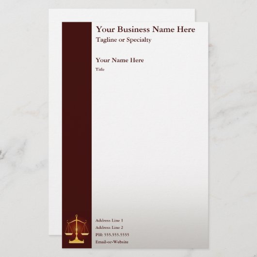 Papeterie justice (Devant / Derrière)