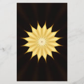 Papeterie Kaleidoscope Design Bright Yellow Star (Devant)