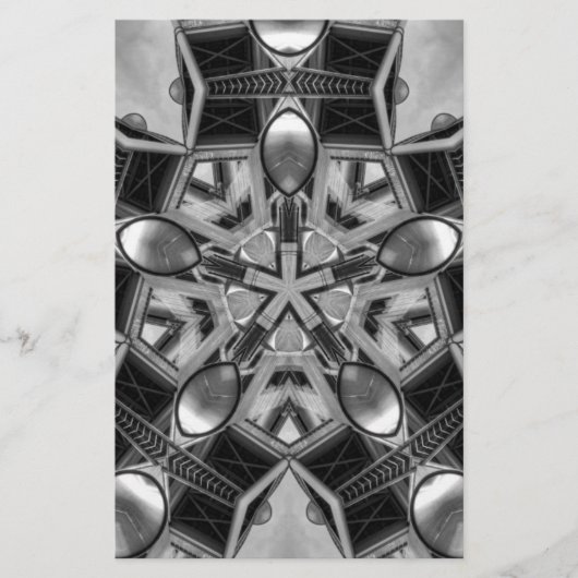 Papeterie Kaleidoscope Star gris foncé... (Devant)