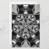 Papeterie Kaleidoscope Star gris foncé... (Devant / Derrière)