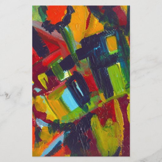 Papeterie Kandinsky 304 oeuvre d'art abstrait coloré (Devant)