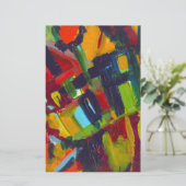 Papeterie Kandinsky 304 oeuvre d'art abstrait coloré (Debout devant)