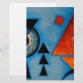 Papeterie Kandinsky abstrait doux dur (Devant / Derrière)