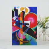 Papeterie Kandinsky en peinture Abstraite bleue (Debout devant)