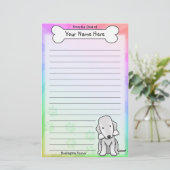 Papeterie Kawaii Bedlington Terrier (Debout devant)