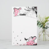 Papeterie Kawaii emo Stationery Bunny Rose (Debout devant)