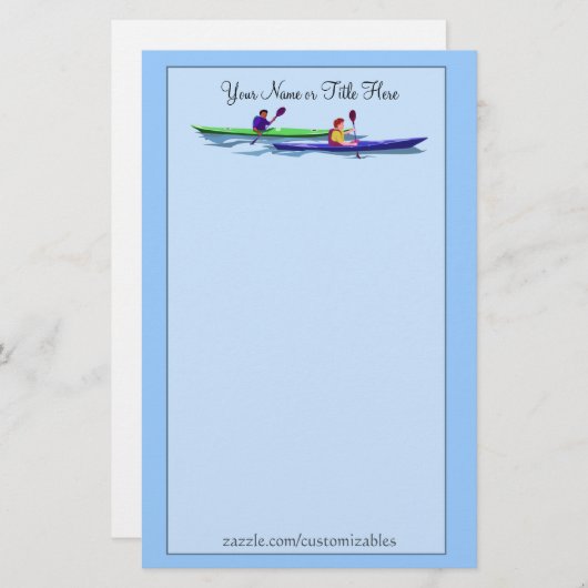 Papeterie Kayaking (Devant / Derrière)