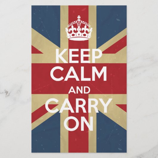 Papeterie Keep Calm and Carry (Devant)