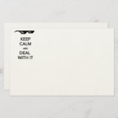 Papeterie KEEP CALM and Deal with It (Devant / Derrière)