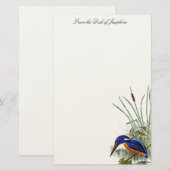 Papeterie Kingfisher Bird Wildlife Wetlands Pond Stationery (Devant / Derrière)