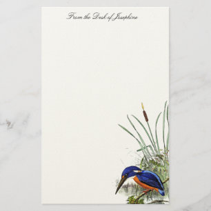 Papeterie Kingfisher Bird Wildlife Wetlands Pond Stationery