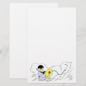 Papeterie Kite Flying on a Windy Day Stationery (Devant / Derrière)