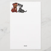 Papeterie Kitty et Puppy (Dos)