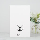 Papeterie Kitty fantaisie noir 10 (Debout devant)