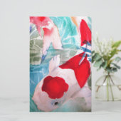 Papeterie Kohaku Koi 2 Poissons japonais (Debout devant)