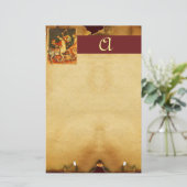 Papeterie La bataille de Saint George avec le monogramme du (Debout devant)