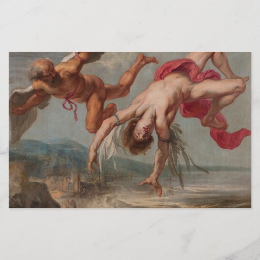 Papeterie La chute d'Icarus (par Jacob Peter Gowy) (Devant)