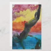 Papeterie La fille (Devant / Derrière)