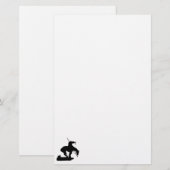 Papeterie La fin de la Silhouette de piste Papier stationnai (Devant / Derrière)