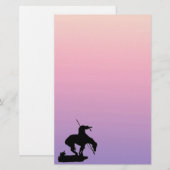 Papeterie La fin du papier à papier à lettres Silhouette Tra (Devant / Derrière)