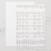 Papeterie La musique de Noël (Devant / Derrière)