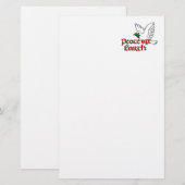 Papeterie La paix sur Terre Stationique de Noël (Devant / Derrière)