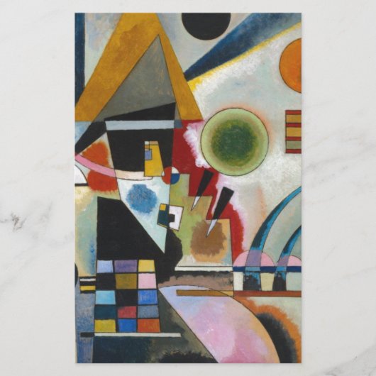 Papeterie La peinture abstraite de Kandinsky se balance (Devant)
