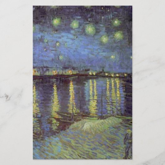 Papeterie La peinture de la nuit étoilée de Van Gogh (Devant)