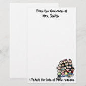 Papeterie La raison du professeur stationnaire (Devant / Derrière)