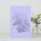 Papeterie La silhouette de cheval a ombragé Sationary (Debout devant)