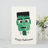 Papeterie La tête du monstre Frankenstein (Debout devant)