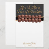 Papeterie La vie est comme une boîte de chocolats (Devant / Derrière)