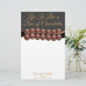 Papeterie La vie est comme une boîte de chocolats (Debout devant)