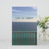 Papeterie La vie est simple (Debout devant)