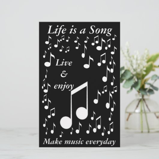 Papeterie La vie est une chanson_papeterie (Debout devant)