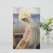 Papeterie "La Vierge Marie" par Mikhaïl Nesterov (Debout devant)