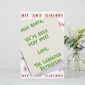 Papeterie Labrador Naughty et Nice (Debout devant)