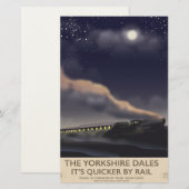 Papeterie L'affiche de la Yorkshire Dales Railway (Devant / Derrière)