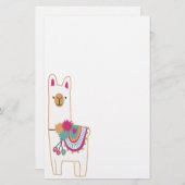 Papeterie Lama mignon (Devant / Derrière)