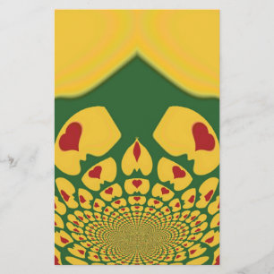 Papeterie L'amour à Rasta Couleurs : Coeurs de reggae