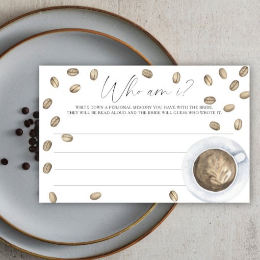 Papeterie L'amour brasse la douche nuptiale Qui suis-je jeu
