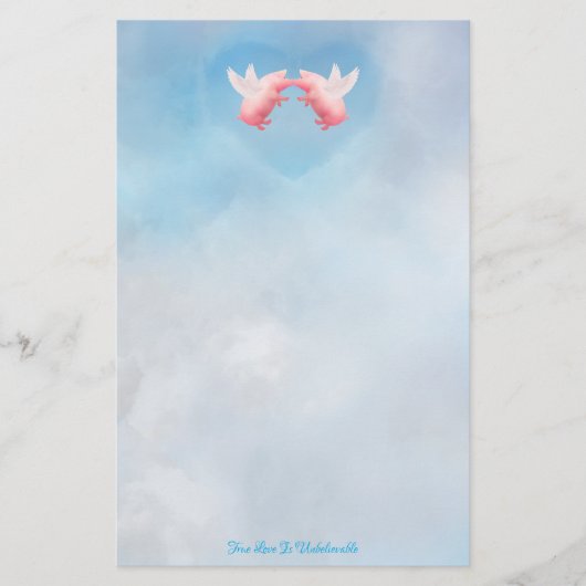 Papeterie L'amour incroyable des cochons volants (Devant)