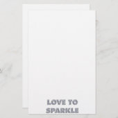 Papeterie L'Amour Pour Étinceler (Devant / Derrière)