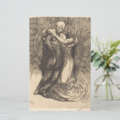 Papeterie L'amour reconnu (par Paul-Albert Besnard) (Debout devant)
