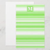Papeterie Landes vertes de chaux monogrammes (Devant / Derrière)