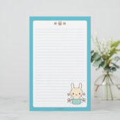 Papeterie Lapin blanc de truffe de chocolat (Debout devant)