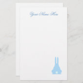 Papeterie Lapin bleu (Devant / Derrière)