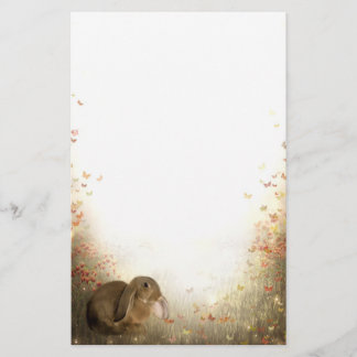 Papeterie Lapin dans le feuillage