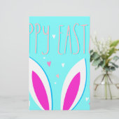 Papeterie lapin de pâques heureux (Debout devant)